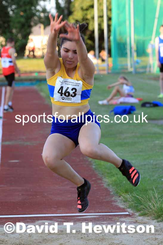 Long jump, 2022 NEGP Monkton No. 6, Wednesday, Aug. 10th. Photo: David T. Hewitson/Sports for All Pics